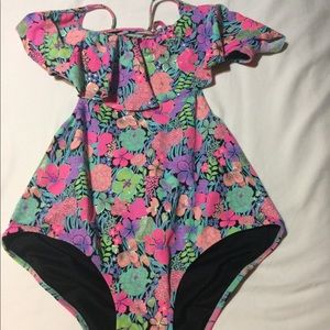 Victoria Secret flounce top monokini